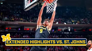 Michigan vs. St. John's | Extended Highlights | Big Ten Men's Basketball | Nov. 13, 2023