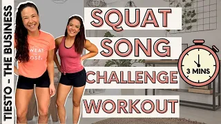 Tiesto - The Business | SQUAT SONG CHALLENGE WORKOUT | Low Impact HIIT