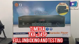 TJ Media TKR-345P Full unboxing and Testing