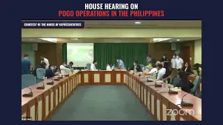 House hearing on POGO operations in the Philippines