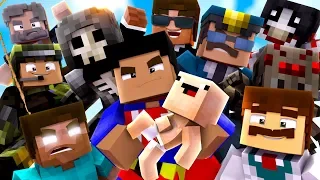 TODOS LOS PERSONAJES JUNTOS EN MINECRAFT TROLL 😱 ESPECIAL UN MILLÓN 😍