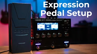 BOSS GT-1000 CORE Expression Pedal Setup! | Tutorial