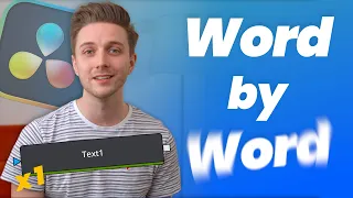 Word by Word Animations IN ONE Text Node! - DaVinci Resolve