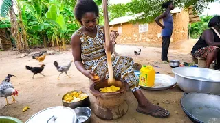 Village Food in West Africa - BEST FUFU and EXTREME Hospitality in Rural Ghana!