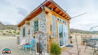 Cordwood Constructed Tiny Home Homestead w/ Grow Dome