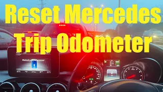 How to Reset Trip Odometer on a  Mercedes Benz