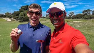 Golf Challenges Vs. TIGER WOODS & ERNIE ELS!