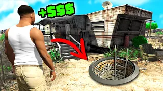 ICH habe einen riesigen BUNKER unter TREVORS HAUS in GTA 5 gebaut!!