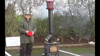 Live Demonstration of the Chimney Fire Extinguisher. ChimFireStop