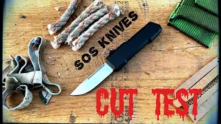 Cut Test: SOS Knives OTF! An Affordable Well Made Automatic Knife