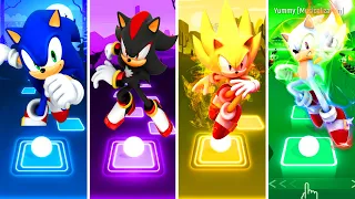 Sonic VS Shadow VS Super Sonic VS Hyper Sonic | Tiles Hop