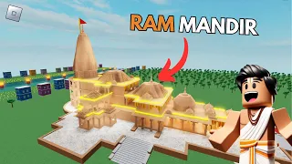 I Build Ram Mandir In Roblox !