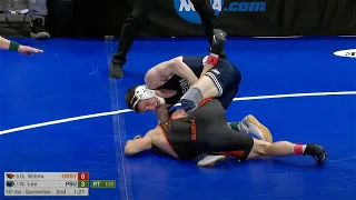 141lbs Nick Lee (Penn State) vs Grant WIllits (Oregon State)