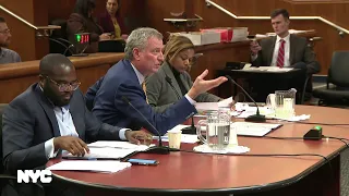 Mayor de Blasio Testifies at State Budget Hearing