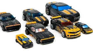 Transformers Black Color HiOctan CyberFire Stealth Human Alliance Bumblebee 7 Vehicle Robot Car Toys