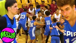 LaMelo Ball Spire Fight Breaks Out after CRAZY DUNKS in Baltimore