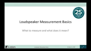 Basic Loudspeaker Testing