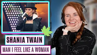 Vocal Coach reacts to Shania Twain - Man I Feel Like A Woman (Live)