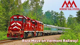 Rare Vermont Railway Locomotive on the Passenger Extra!