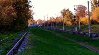 Электропоезд ЕР9Т-4009 и ЕР9Т-4055 №6308 Чернигов-Нежин