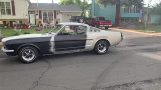 1966 mustang fastback conversion .