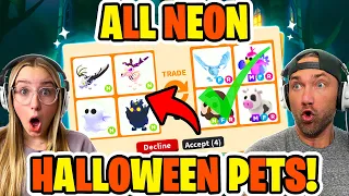 All *New* Adopt Me Halloween Pets NEON! Shocking! Roblox!