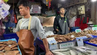 Huge Sunday Seafood Market In Naklua.  They Even Sell Whole Sharks