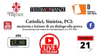 CATTOLICI, SINISTRA, PCI: memoria e lezione di un 'dialogo alla prova