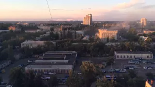 Донецк 18.07.2015. Обстрел укронацистами города. Donetsk 18.07.2015. The shelling of the city