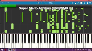 Super Mario Game Over sounds in Synthesia