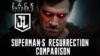 JUSTICE LEAGUE: Snyder Cut VS Whedon Cut / Superman's Resurrection  Comparison