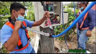 how to bend 250 mm wire+termination to circuit breaker & transformer,,