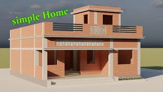 Village style house design plan with 2 Bedrooms in 28x32 || 28x32 house plan || 2Bedrooms house plan