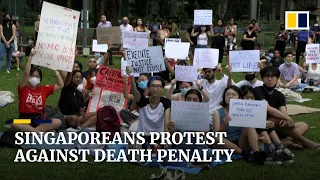 Rare protest in Singapore as hundreds rally against death penalty after executions resume