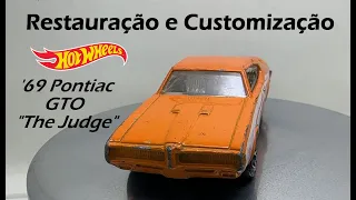 Restauração e customização Hot Wheels Pontiac - GTO "The Judge" '69