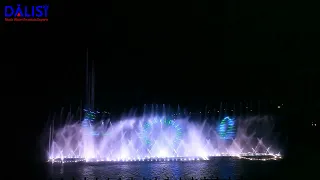 Jinghai large-scale musical dancing fountain with laser show and projection