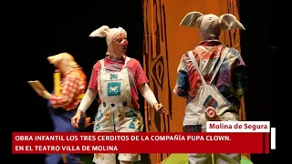 Teatro Villa de Molina│Obra Infantil LOS TRES CERDITOS de la compañía Pupa Clown.