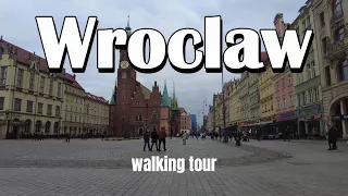 Wroclaw. Walking Virtual Tour. City Hall. Central Square. Travel Video Poland 4K