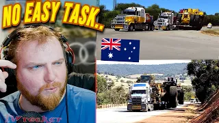 American Reacts to Australian HEAVY Cargo Transport Up Big Hills