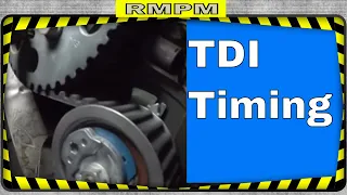 Timing Belt and Water Pump replacement TDI, How to Properly set engine Timing from scratch