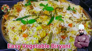 Vegetable Biryani | Restaurant Style Vegetable Biryani Recipe | Easy Veg Biryani | Lunch Box Recipe