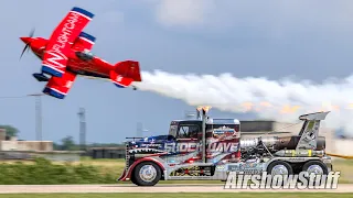 Shockwave Jet Truck vs. Pitts Biplane - Brian Correll - Thunder Over The Heartland 2021