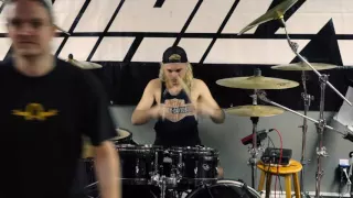 ANNIHILATOR drummer Fabio Alessandrini practicing! HELP REAL METAL!