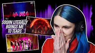 Reaction to (G)I-DLE's "Put It Straight (Nightmare Ver.)", "LION" and "Fire" Queendom Performances