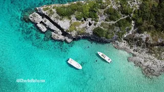 Charlie Bahama over the Thunderball Grotto