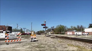 70 MPH Illinois Central Death Star SD70 Leads Disabled Amtrak City of New Orleans 4-15-2024