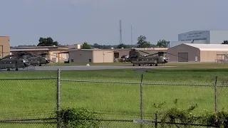 Chinook Helicopters At Montgomery National Guard Complex