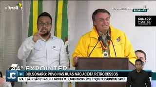 Bolsonaro diz que manifestações de 7 de setembro foram contra o retrocesso no Brasil