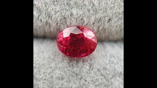 Sold !!! 0.71 Ct Natural Heated / Untreated Pigeon Blood Burma Ruby |Oval| Flawless