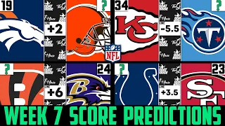 NFL Week 7 Score Predictions 2021 (NFL WEEK 7 PICKS AGAINST THE SPREAD 2021)